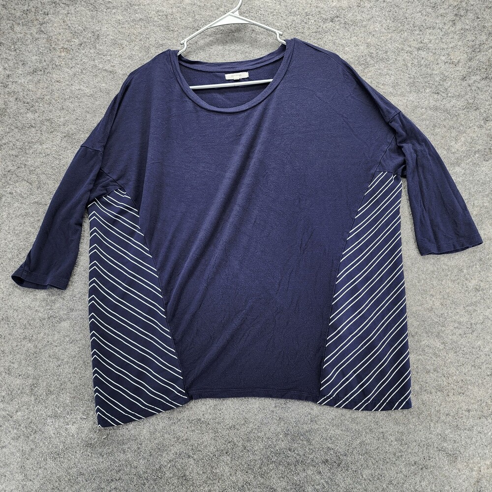 Maurices Shirt Womens Medium Short Sleeve Blue